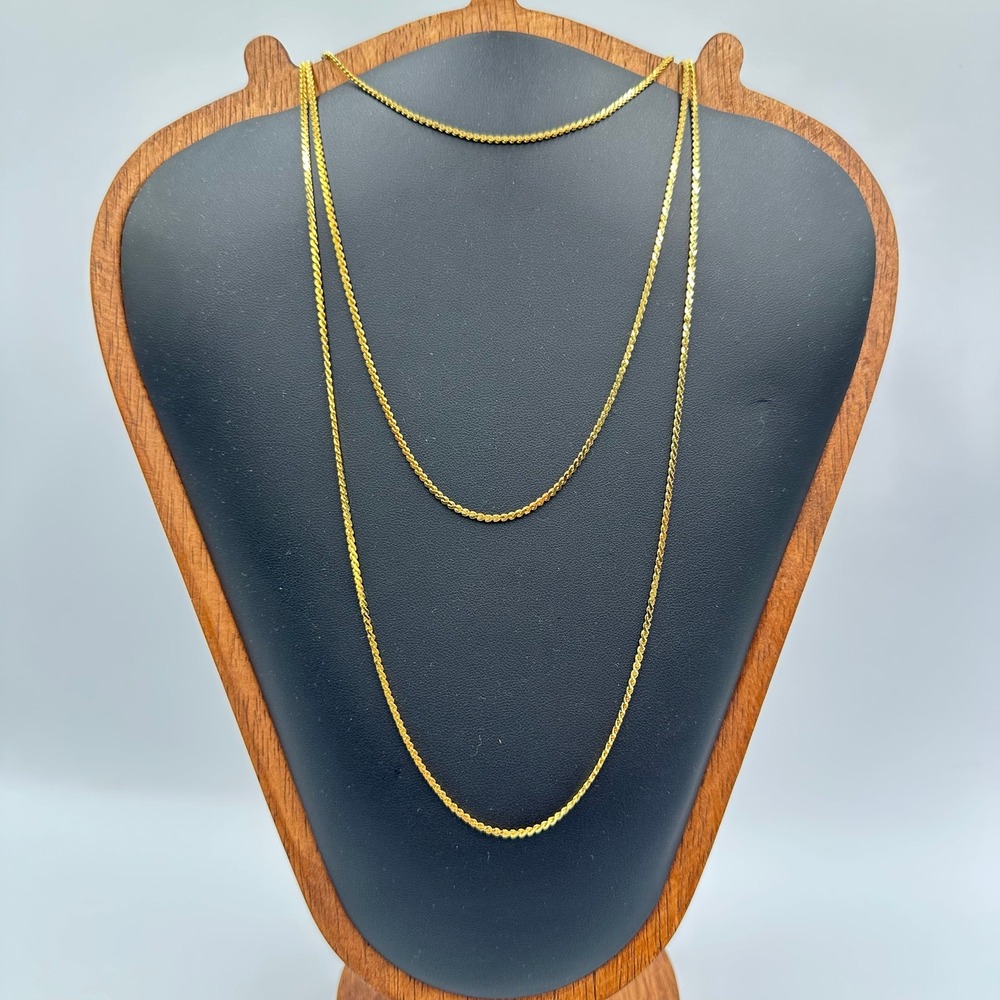 Triple Strand Gold Tone Layered Curb Chain Necklace Vintage Necklace Classic